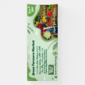 一般カスタマイズ農家市場オーガニック野菜 横断幕 (縦)