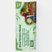 一般カスタマイズ農家市場オーガニック野菜 横断幕 (縦)