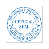 一般カスタム公式シール名の場所URL セルフインキングスタンプ (デザイン)