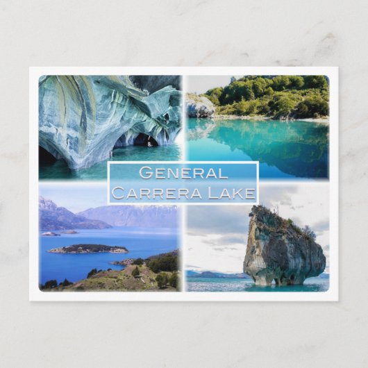 一般カレラ湖 – アルゼンチン ポストカード (正面)