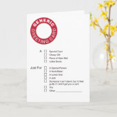 一般グリーティングカード カード (黄色い花)