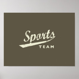 一般スポーツチーム ポスター