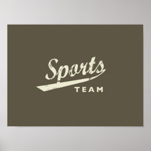 一般スポーツチーム ポスター