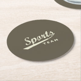 一般スポーツチーム ラウンドペーパーコースター