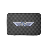 一般プライベートエアパイロットクロムライクスターウィングス バスマット (正面)