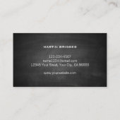 一般モダン建築チョーク 名刺 (裏面)