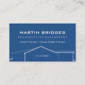 一般モダン建築ブループリント 名刺 (正面)