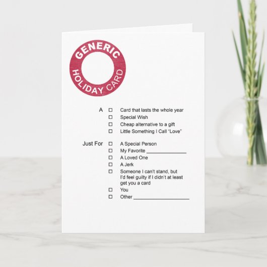 一般休日グリーティングカード シーズンカード (正面)