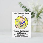 一般保守・修理はがき ポストカード (スタンド正面)