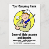 一般保守・修理はがき ポストカード (正面)