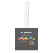 一般先生感謝素晴らし日 キューブオーナメント (正面)