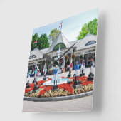 一般公開日の歴史的なSaratoga 150 スクエア壁時計 (傾斜)