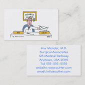 一般医ユーモアのある医漫画アポイントメントまたは 名刺 (正面/裏面)