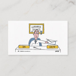 一般医ユーモアのある医漫画アポイントメントまたは 名刺