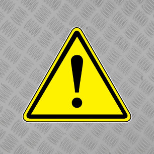 一般危険標識 シール