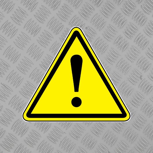 一般危険標識 シール