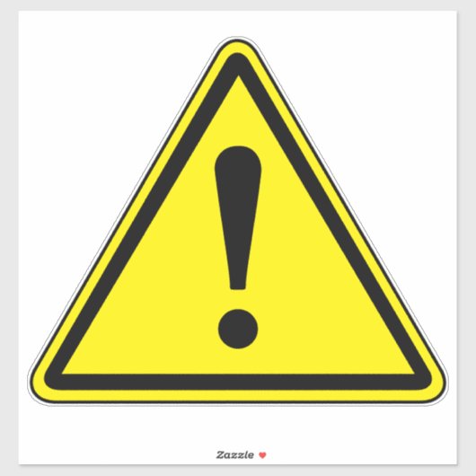 一般危険標識 シール (シート)