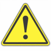 一般危険標識 シール (正面)