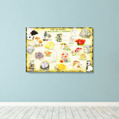 一般名キャンバス30x20バーモントのキノコ キャンバスプリント (インサイチュ (ウッドフロア))