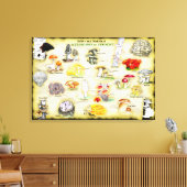 一般名キャンバス30x20バーモントのキノコ キャンバスプリント (インサイチュ (リビング))