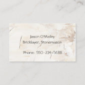 一般契約者モダンテクスチャの背景 名刺 (裏面)