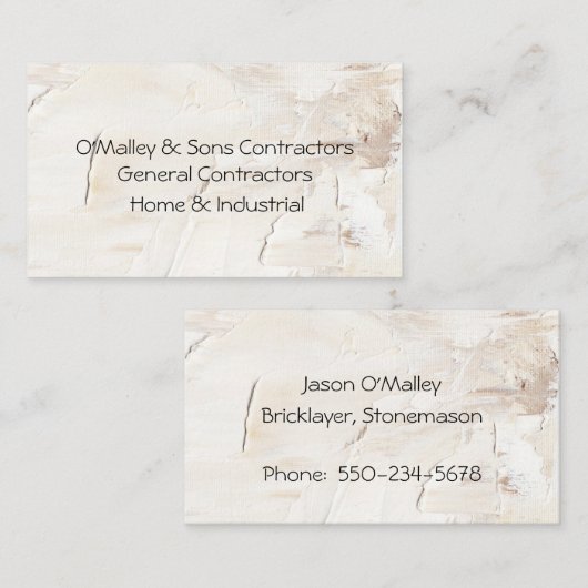 一般契約者モダンテクスチャの背景 名刺 (正面/裏面)