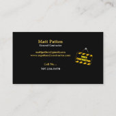 一般契約者建築ブループリントルーラー 名刺 (裏面)