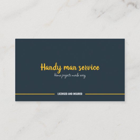 一般契約者、便利屋、建築 名刺 (裏面)