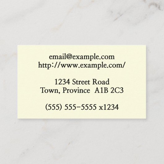 一般家庭医の名刺 名刺 (裏面)