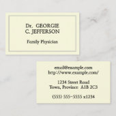 一般家庭医の名刺 名刺 (正面/裏面)