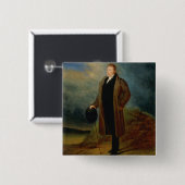 一般市民服の一般的なLa Fayetteのポートレート、 缶バッジ (正面&裏面)