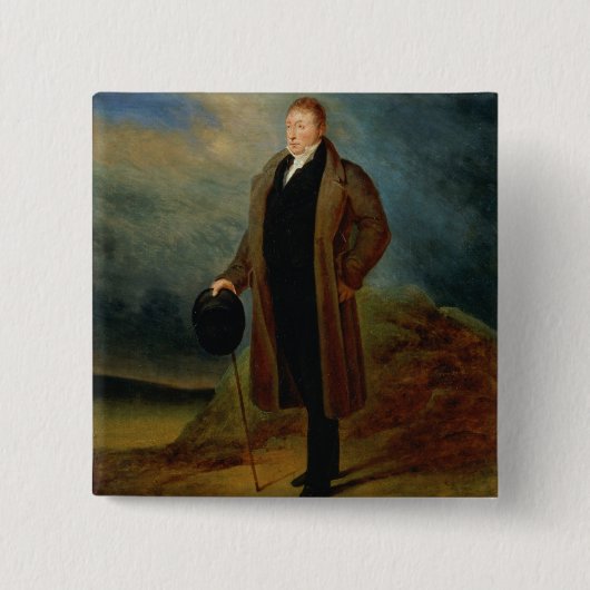 一般市民服の一般的なLa Fayetteのポートレート、 缶バッジ (正面)