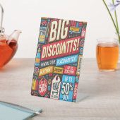 一般店鮮やか内割引ペデスタルサイン 台座サイン (インサイチュ)