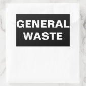 一般廃棄物標識 長方形シール (バッグ)