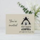 一般招待カスタム面白キャンプ名言 招待状 (スタンド正面)