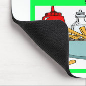 一般教養科目科学のファースト・フードの冗談 マウスパッド (コーナー)