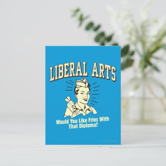 一般教養科目: 免状が付いている同類の揚げ物 ポストカード (スタンド正面)