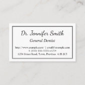 一般歯医者の名刺のクリーニング 名刺 (正面)