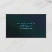 一般歯医者ブルーグラディエントの名刺 名刺 (裏面)