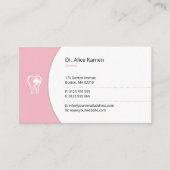 一般歯医者 |ピンクのラッキーティース 予約カード (正面)