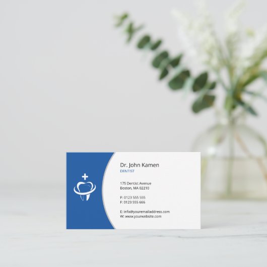 一般歯医者 |歯 予約カード (スタンド正面)