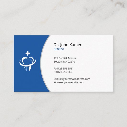 一般歯医者 |歯 予約カード (正面)