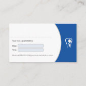 一般歯医者 | Blue Lucky Teeth 予約カード (裏面)