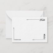 一般注空白の意カードチューリップ信仰 ノートカード (裏面)