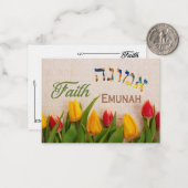 一般注空白の意カードチューリップ信仰 ノートカード (正面/裏面インサイチュ)