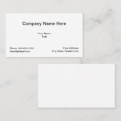 一般的でクラシックなレイアウト 名刺 (正面/裏面)