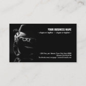 一般的でブランドレスのモーダー車のフロントビュー 名刺 (裏面)