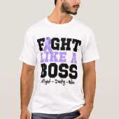 一般的ながんがまるでボスのように闘う Tシャツ (正面)