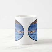 一般的なイルカのポーズマグ コーヒーマグカップ (中央)