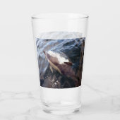 一般的なイルカの表面 タンブラーグラス (裏面)